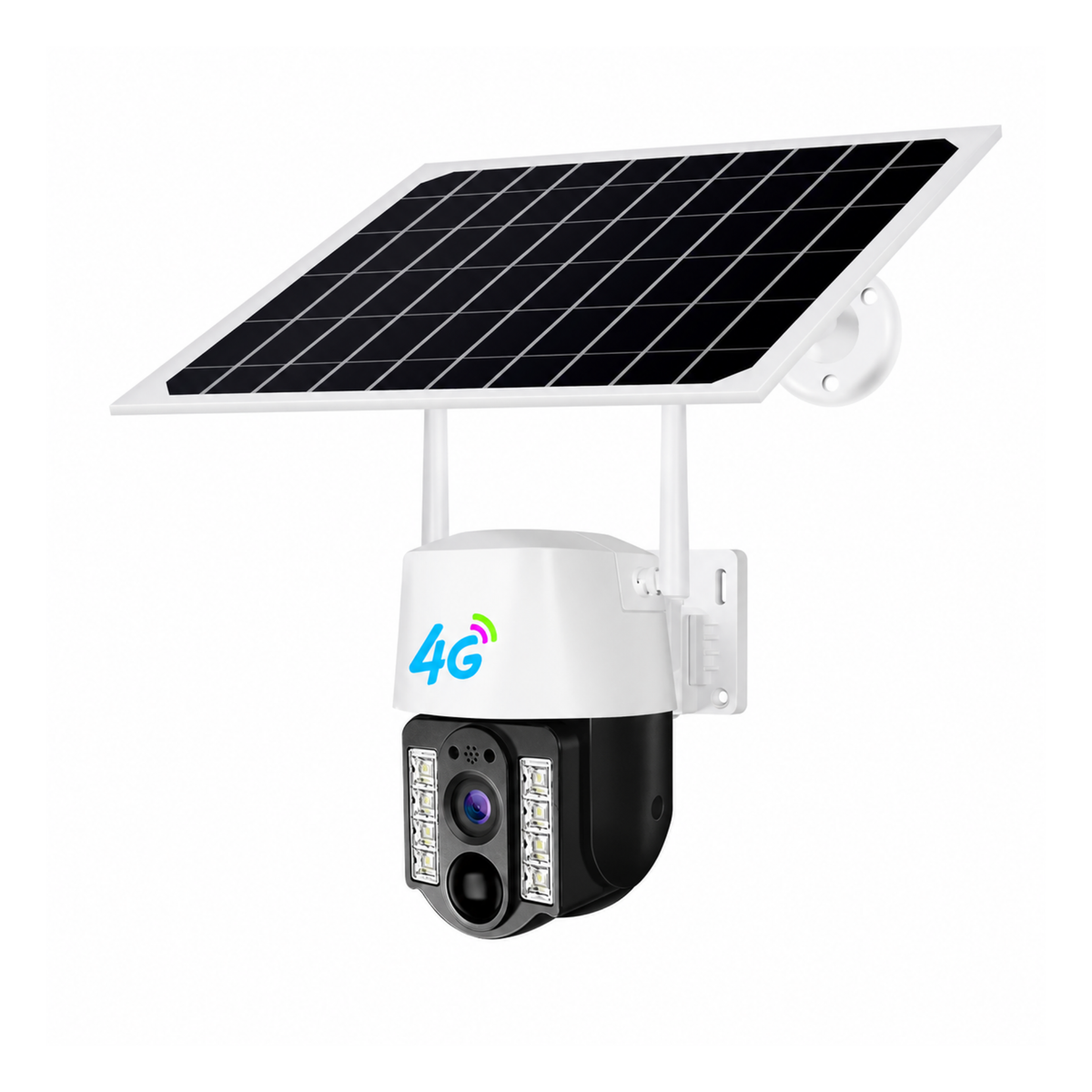 PTZ соларна 4G камера V380Pro 10MP със SIM карта и 8W соларен панел