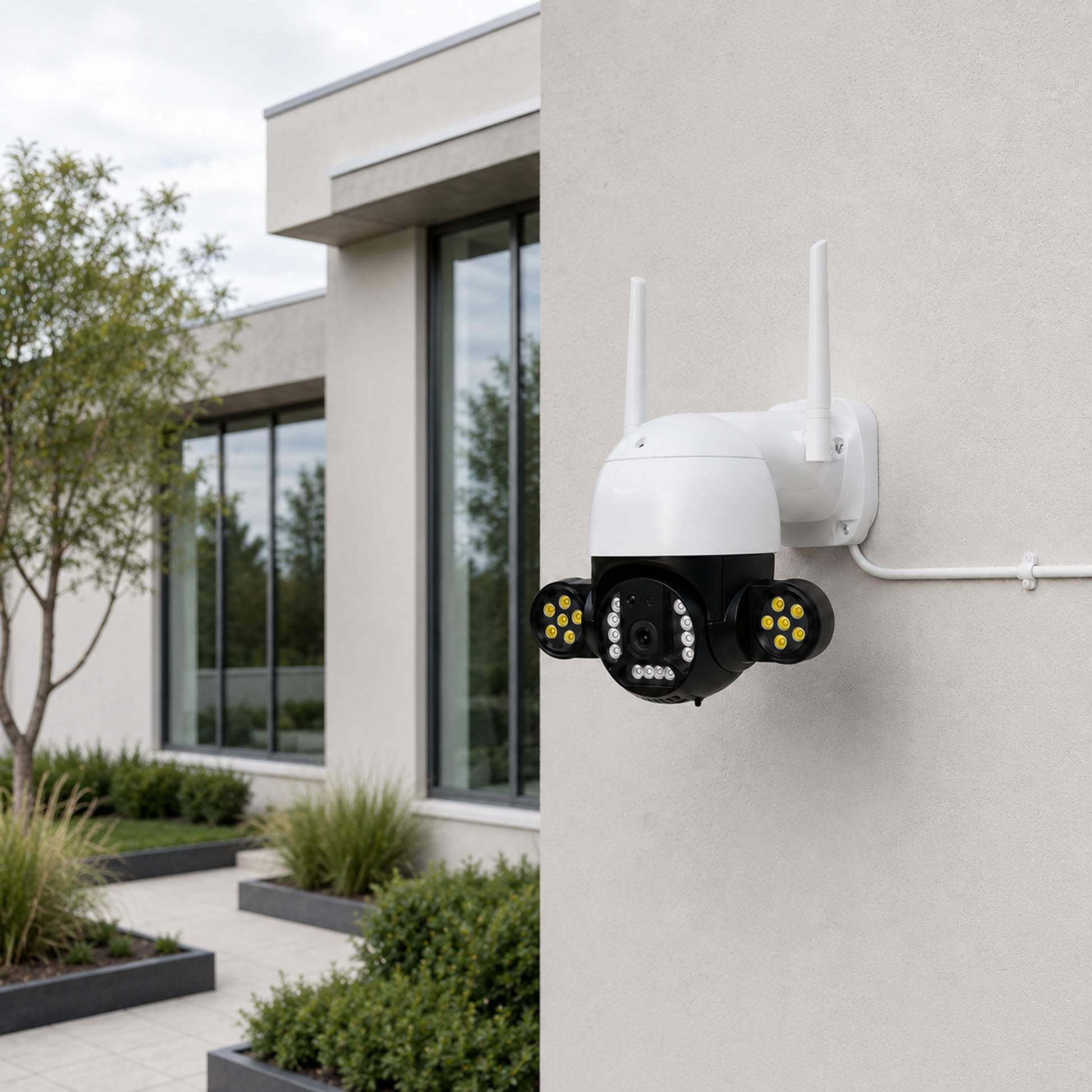 PTZ външна Wi-Fi камера 3MP с 24 LED и цветно нощно виждане