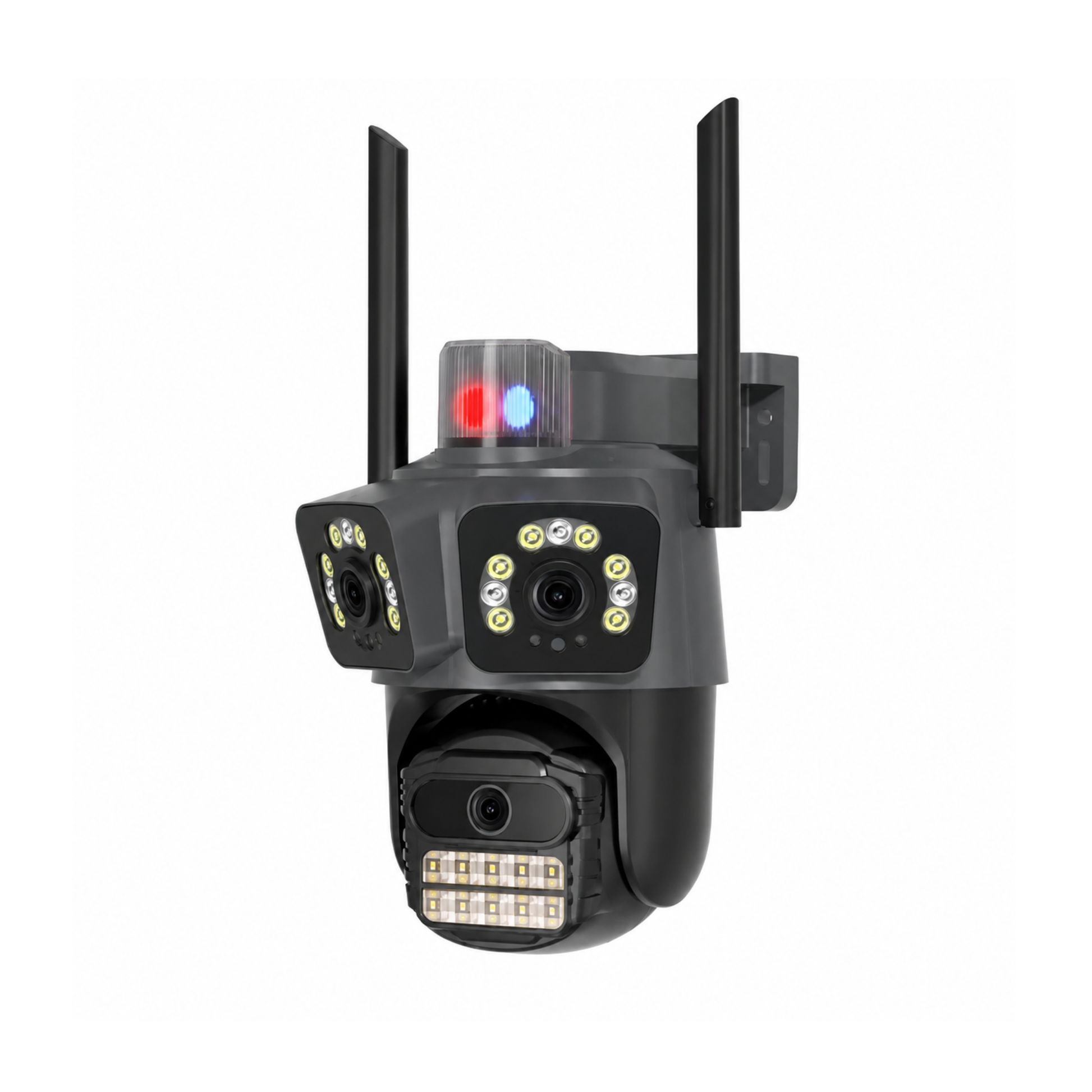 Тройна външна Wi-Fi камера 10MP с 28 LED и аларма