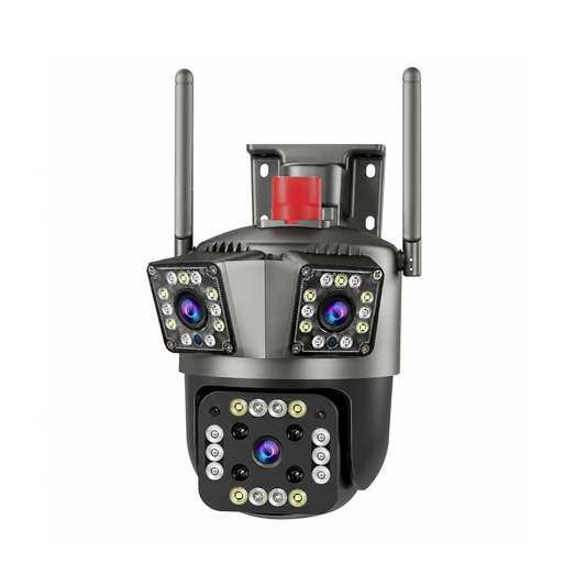 Тройна външна Wi-Fi камера 12MP с 42 LED и 10x Zoom